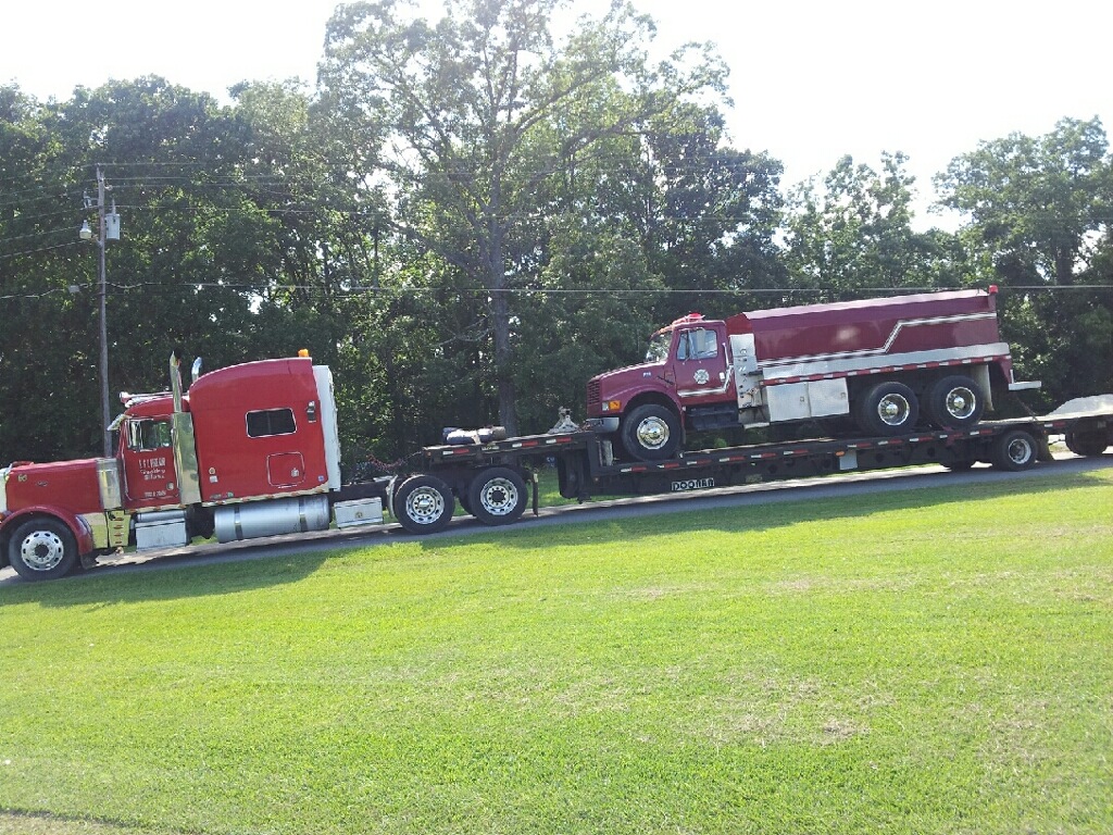 fire truck tanker truck transport photo
