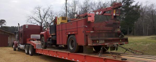 Truck loaded for professional transport